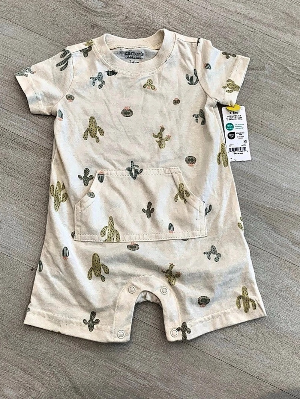 Carter's Baby Cactus Romper Size 3-6M NWT
